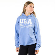 Girls Lacrosse Hooded Sweatshirt - USA Girls Lacrosse