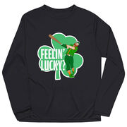 Baseball Long Sleeve Performance Tee - Feelin' Lucky Baseball