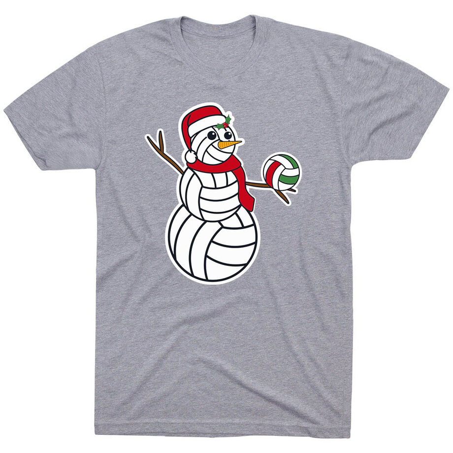 Volleyball Short Sleeve T-Shirt - Serving Holiday Cheer