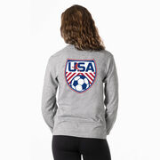 Soccer Tshirt Long Sleeve - Soccer USA (Back Design)