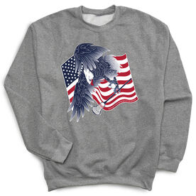 Guys Lacrosse Crewneck Sweatshirt - Lacrosse Eagle