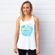 Volleyball Flowy Racerback Tank Top - Serve's Up