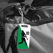 Baseball Bag/Luggage Tag - Personalized Baseball Player Silhouette Guy