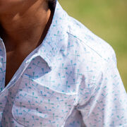 Lacrosse Performance Short Sleeve Button Down Shirt - All Day Lacrosse