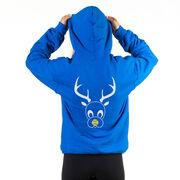 Softball Hooded Sweatshirt - Softball Reindeer (Back Design)