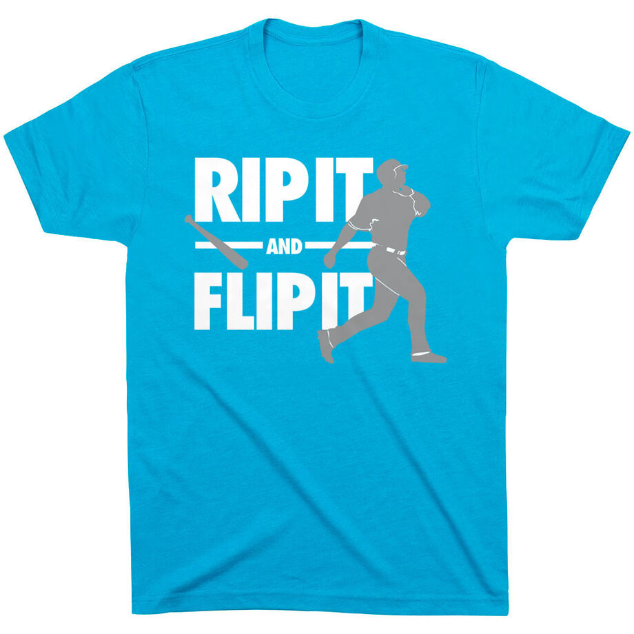 Baseball Tshirt Short Sleeve Rip It Flip It