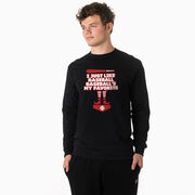 Baseball Tshirt Long Sleeve - Baseball's My Favorite