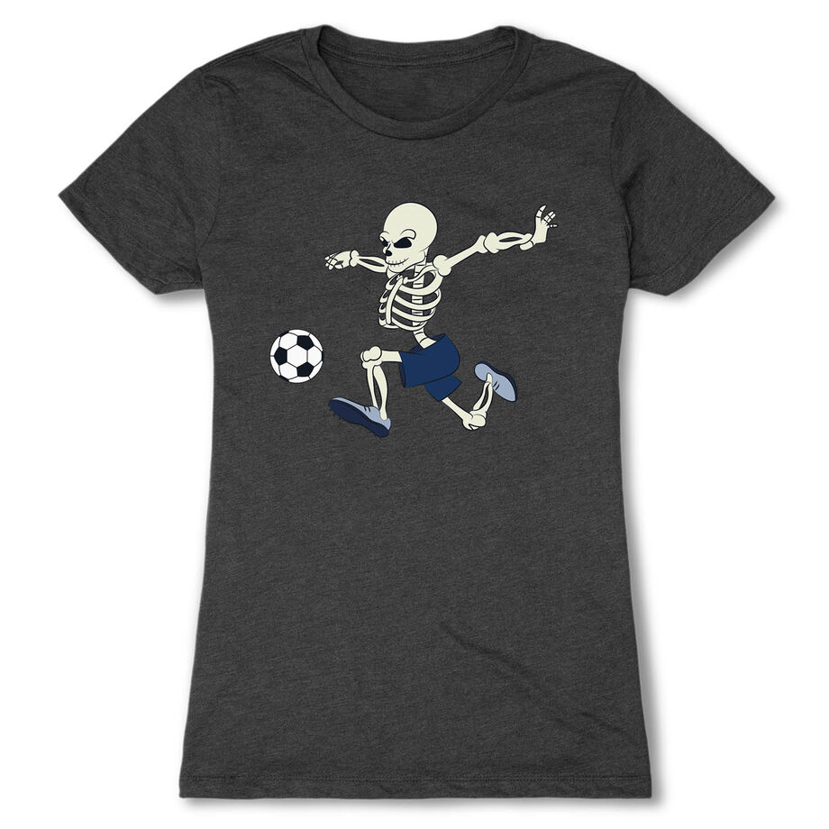 Soccer Women's Everyday Tee - Skeleton Striker