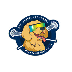 Lacrosse Sticker - Eat. Sleep. Lacrosse. Lax Dog