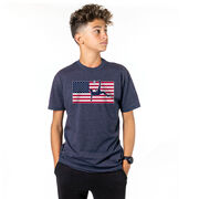 Soccer Short Sleeve T-Shirt - Patriotic Soccer