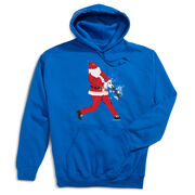 Baseball Hooded Sweatshirt - Home Run Santa