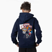Basketball Hooded Sweatshirt - Hoop Loops (Back Design)