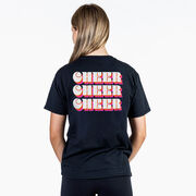 Cheerleading Short Sleeve T-Shirt - Retro Cheer (Back Design)