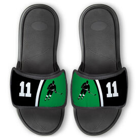 Hockey Repwell&reg; Slide Sandals - Personalized Slapshot