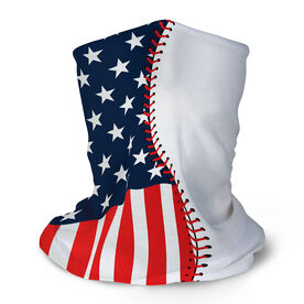 Baseball Multifunctional Headwear - American Flag Ball RokBAND