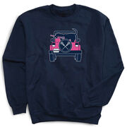 Girls Lacrosse Crewneck Sweatshirt - Lax Cruiser