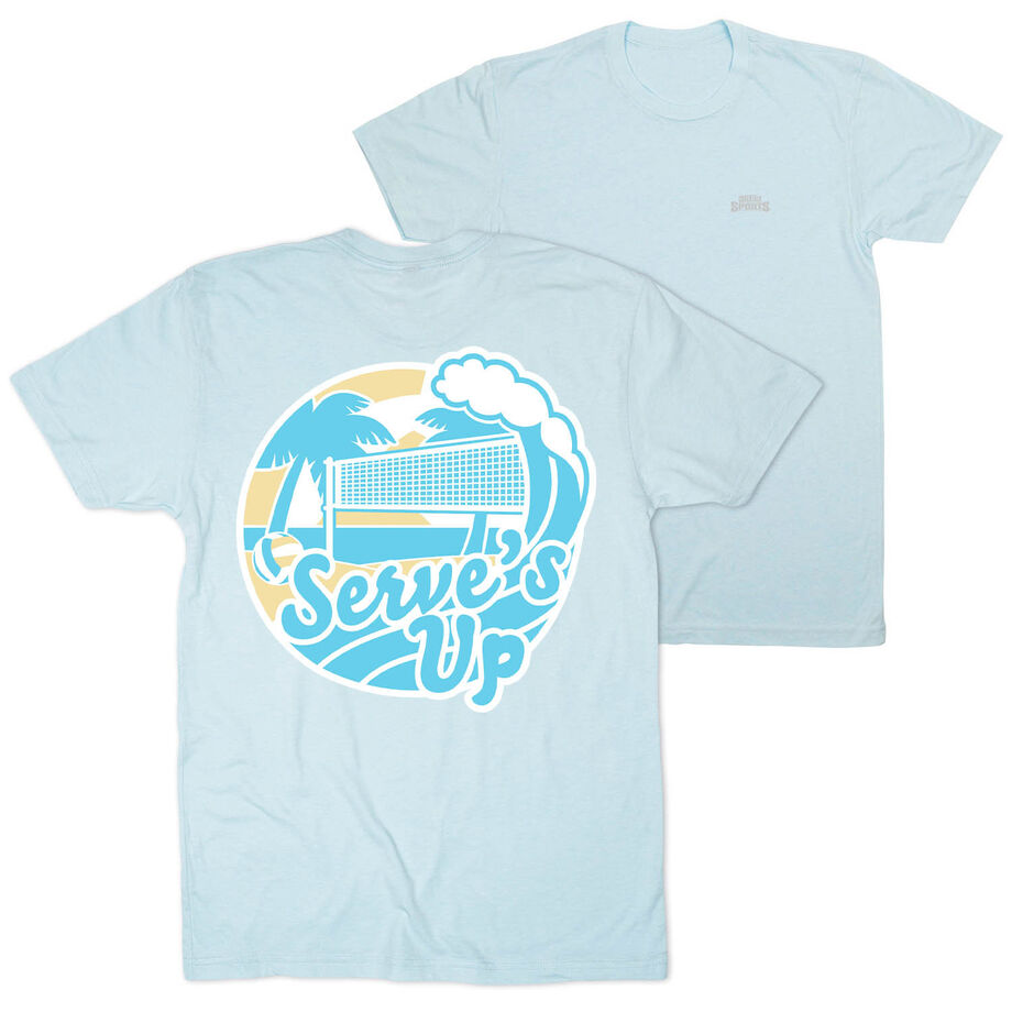Volleyball Short Sleeve T-Shirt - Serve's Up (Back Design)