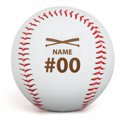 Engraved Baseball - Player Name and Number