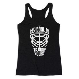 Hockey Women's Everyday Tank Top - My Goal Is To Deny Yours Hockey Mask