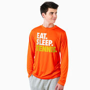 Tennis Long Sleeve Performance Tee - Eat. Sleep. Tennis.