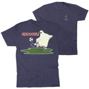 Soccer Short Sleeve T-Shirt - Soccer Ghoul (Back Design)