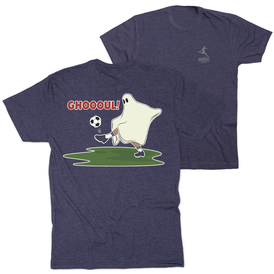 Soccer Short Sleeve T-Shirt - Soccer Ghoul (Back Design)