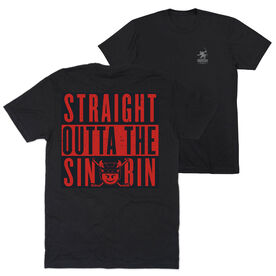 Hockey T-Shirt Short Sleeve - Straight Outta The Sin Bin (Back Design)