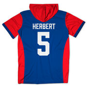 Custom Team Lightweight Short Sleeve ShieldDri Hoodie - Volleyball