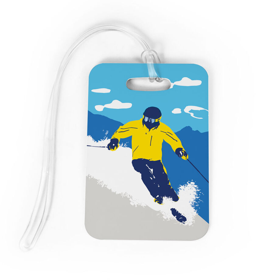 Skiing Bag/Luggage Tag - Ski Hard