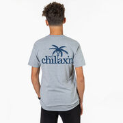 Lacrosse Short Sleeve T-Shirt - Just Chillax'n (Back Design)