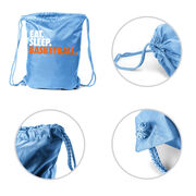 Basketball Drawstring Backpack Eat. Sleep. Basketball.