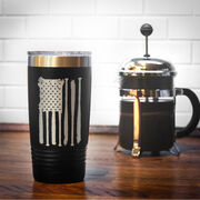 Softball 20 oz. Double Insulated Tumbler - Flag