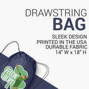 Baseball Drawstring Backpack - Feelin' Lucky Baseball