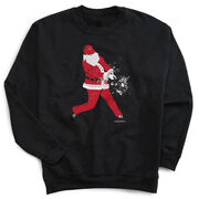 Baseball Crewneck Sweatshirt - Baseball Santa