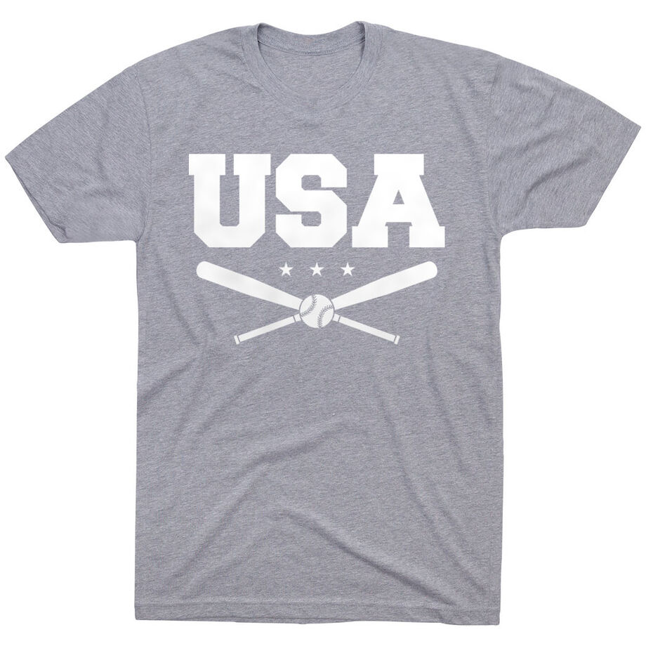 Baseball T-Shirt Short Sleeve - USA