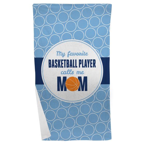 Basketball Beach Towel My Favorite Player Chalktalksports Basketball Beach Towel My Favorite Player
