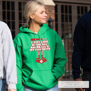 Baseball Hooded Sweatshirt - Baseball's My Favorite