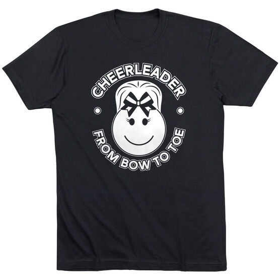 Cheerleading Short Sleeve T-Shirt - Cheerleader From Bow To Toe