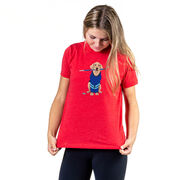 Hockey Short Sleeve T-Shirt - Puck The Hockey Dog