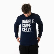 Hockey Tshirt Long Sleeve - Dangle Snipe Celly Words