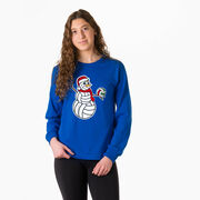 Volleyball Tshirt Long Sleeve - Serving Holiday Cheer