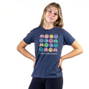 Cheerleading Short Sleeve T-Shirt - Cheer Makes Me Happy