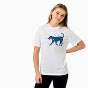 Hockey Short Sleeve Performance Tee - Rocky The Hockey Dog