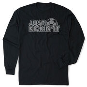 Soccer Tshirt Long Sleeve - Just Kickin' It