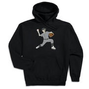 Baseball Hooded Sweatshirt - Baseball Bones