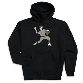 Baseball Hooded Sweatshirt - Baseball Bones
