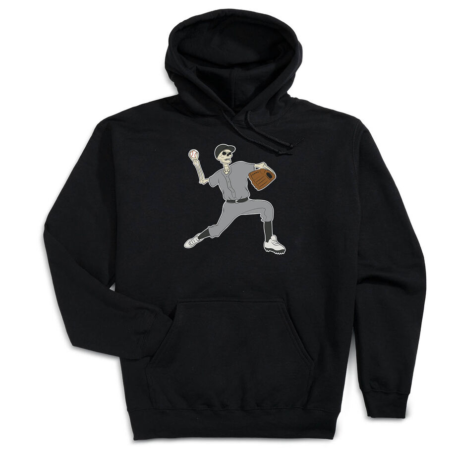 Baseball Hooded Sweatshirt - Baseball Bones
