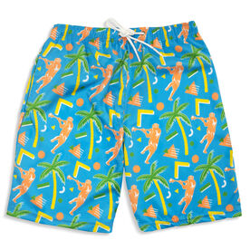 Guys Lacrosse Swim Trunks - Island Breeze