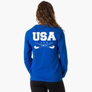 Field Hockey Tshirt Long Sleeve - USA Field Hockey (Back Design)