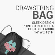 Cheerleading Drawstring Backpack - The Bigger the Bow